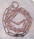 Antique U.S. Military Horse Trace Hardware  Wagon Chains, Marked U.S.on Swivel