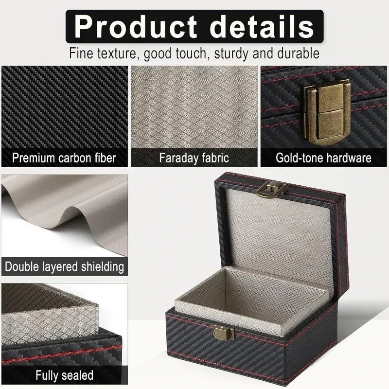 Anti-Theft Faraday Box, RFID Keychain Protection, Radiation Proof S image 4