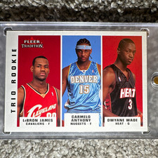 2003-04 Fleer Tradition - Trio Rookie LeBron James, Dwyane Wade