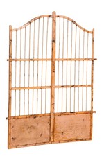 Cancello Ferro Pieno Biscottini Finitura Anticatura 117x6x150 Robusto Giardino