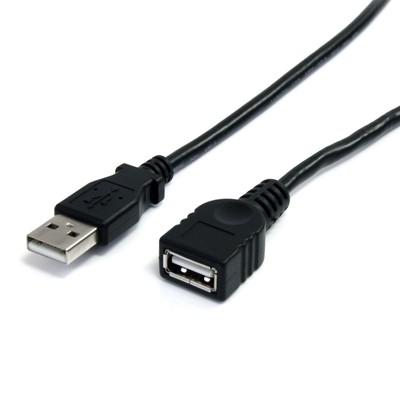 StarTech.com 10 ft Black USB 2.0 Extension Cable A to A - 10ft USB 2.0 Extension