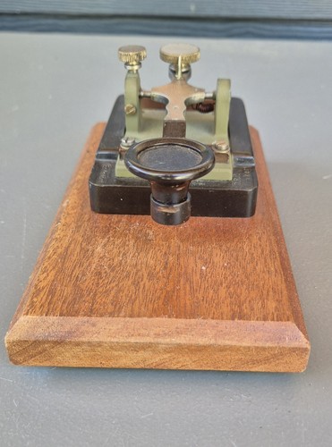 Junker Morse Code Key German Made D. R. P. Spare Or Repair - Photo 3/8