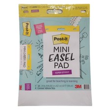 Post-it Self-Stick Mini Easel Pads, 15 in. x 18 in., 2 Pads, 40 Sheets Total