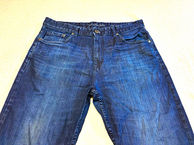 Premium Calvin Klein Jeans Men's Blue Dark Wash Straight JeanRelaxed Fit Stretch
