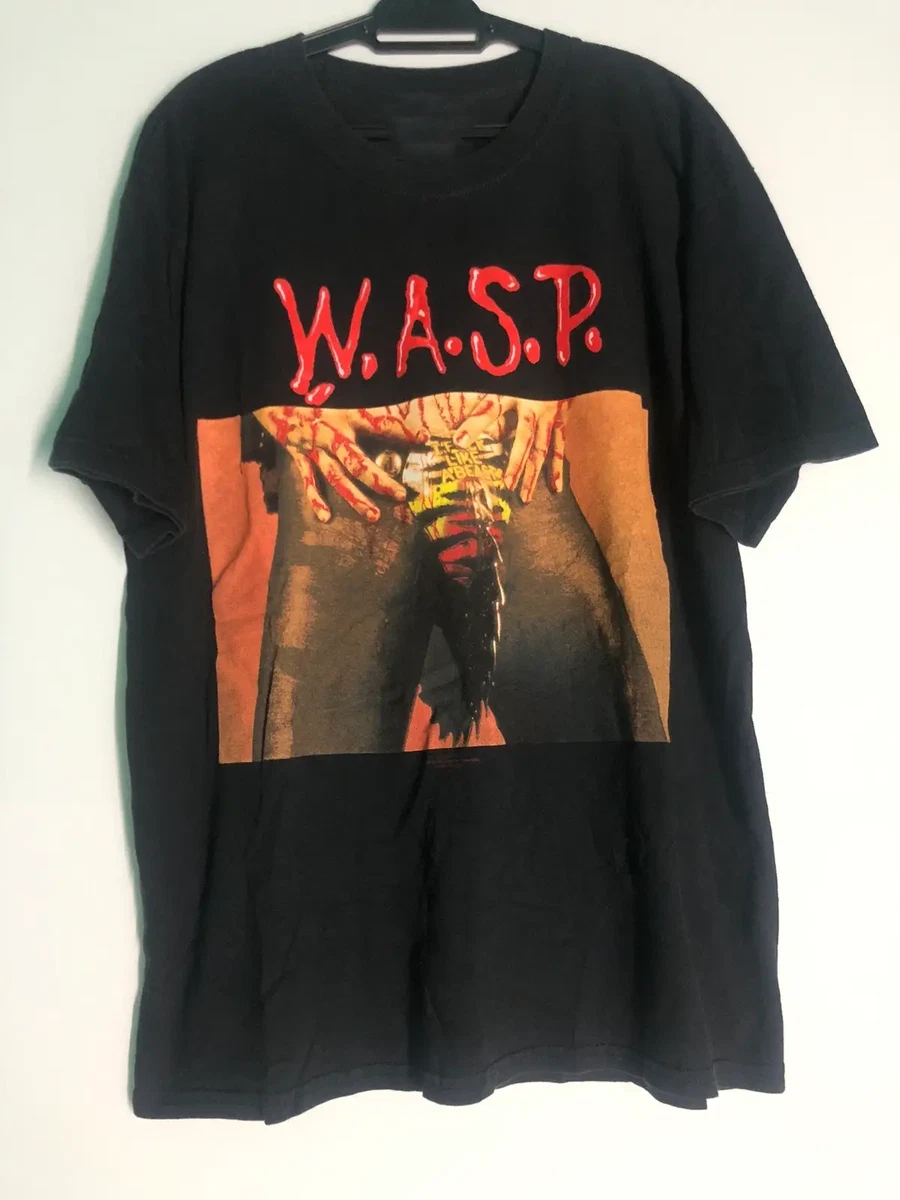 T-shirt W.A.S.P. Rouge Unisexe - Coton - Tailles S à 5XL - Neuf Avec étiquettes