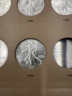 1990 $1 American Silver Eagle 1 Troy Oz Bullion US MINT IN PLASTIC CAPSULE