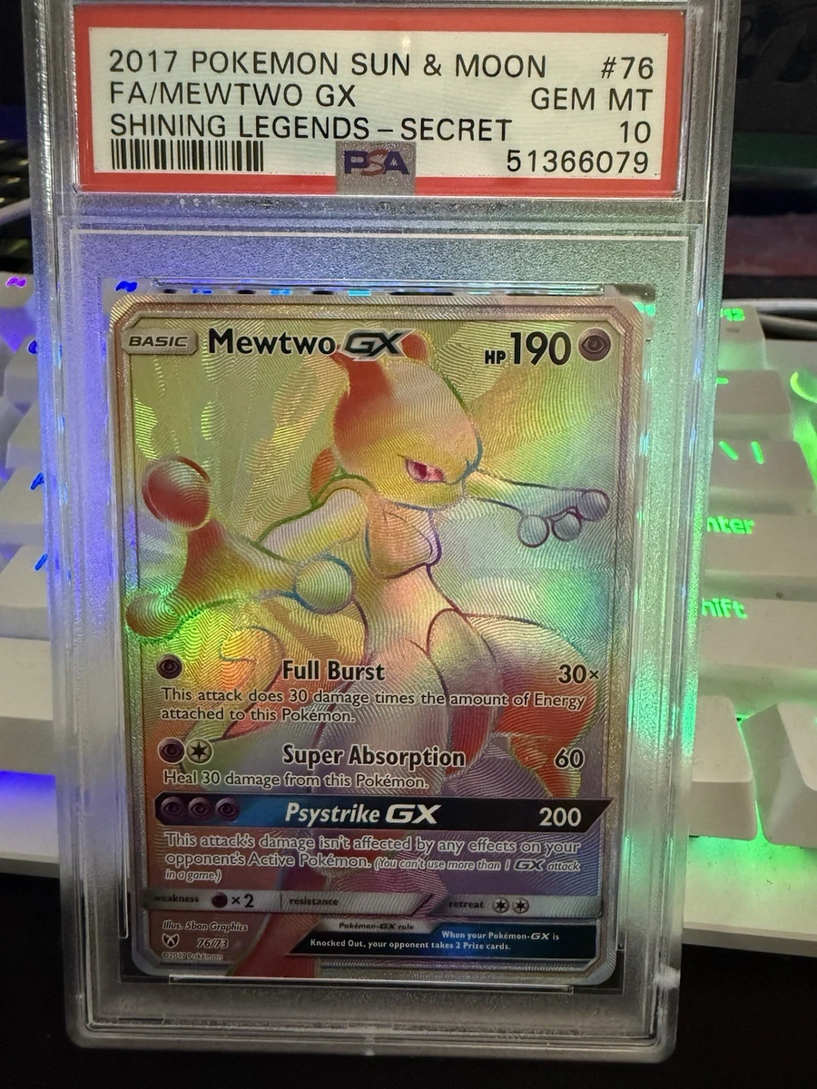 Mewtwo Pokémon TCG Shining Legends Secret Rare Individual