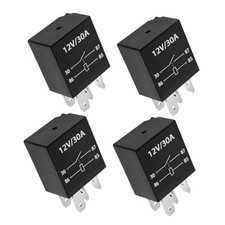 4-Pack 4 Pin 12V 30A Heavy Duty Stable Relay Replacement for 4 PCS 4 Pin-12V