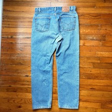 Vintage 1990  s Levi  s 505 Made in USA Light Wash denim Jeans - 34x30