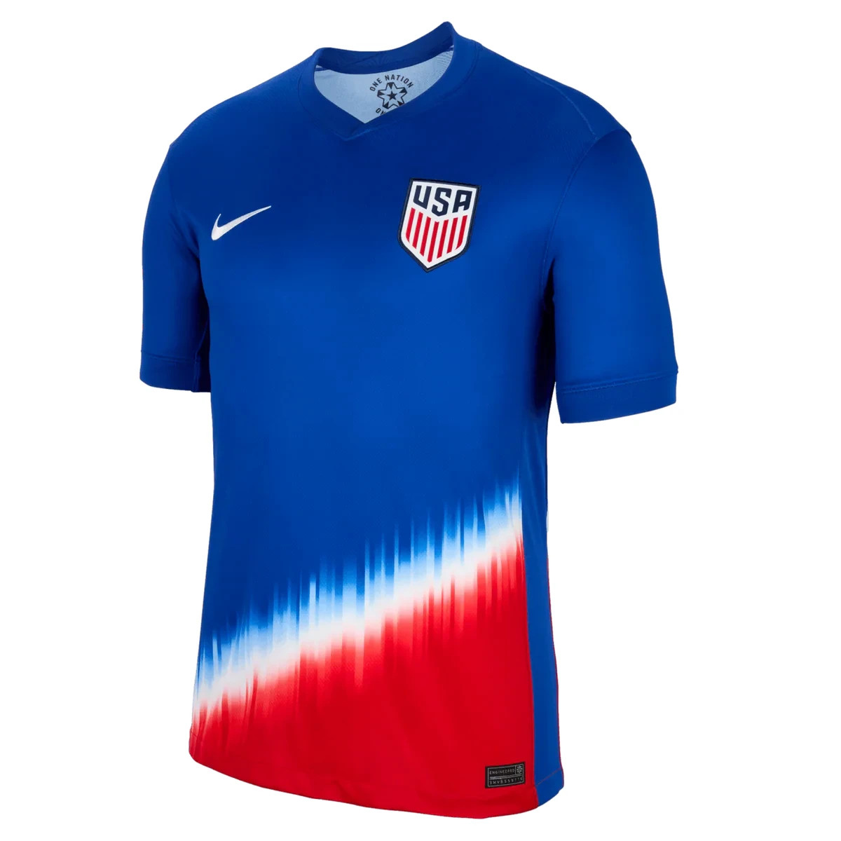 Nike USA 2024 Away Stadium Authentic Soccer Jersey Blue Red USMNT Size 3XL New
