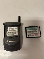 Motorola StarTAC Flip Phone Vintage Cellular w Battery Untested AS IS