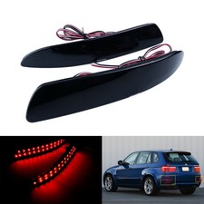 2x Schwarz LED Sto�stange Reflektor Bremslicht F�r BMW X5 E70 (02/2006-02/2010)