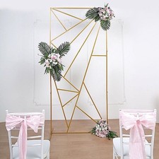 Gold Metal Rectangle Geometric BACKDROP STAND Wedding Arch Party Decorations