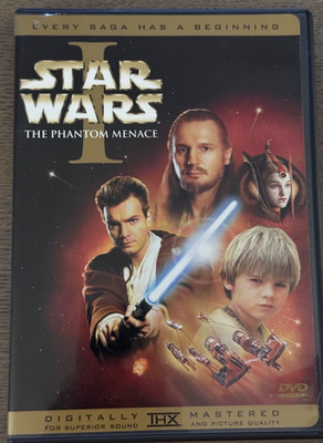NEW Sealed Star Wars Episode I The Phantom Menace DVD 2001 NTSC Region 1