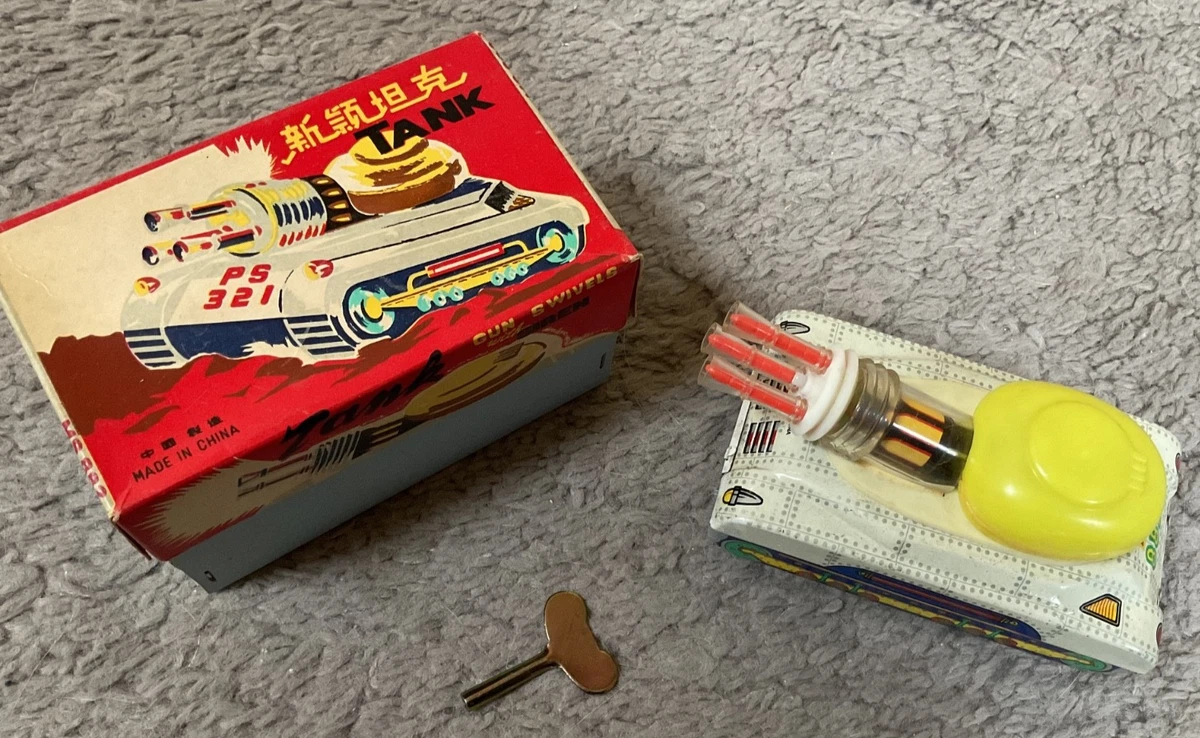 Jouet Ancien JRD TANK 2 PLATRE ET FARINE – Tôle Mécanique, Fabriqué En France