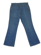 Vintage 1970s Levi s Orange Tab Bootcut Denim Trousers Mens W30 x L27