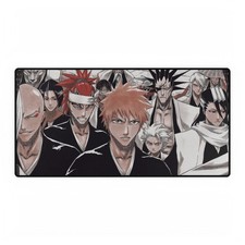 Bleach Anime Desk Mat Ichigo Kenpachi Toshiro Byakuya Renji Gaming Mousepad