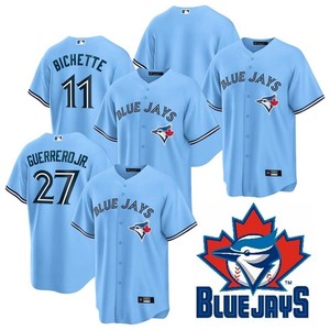 ブルージェイズ Bichette ユニフォーム 11 Toronto Blue Jays Bo Bichette #11 Navy Blue Jersey All Stitched
