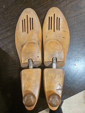 LOT 2 PIECES Vintage Wooden Shoe Tree Mold Stretcher Size Large