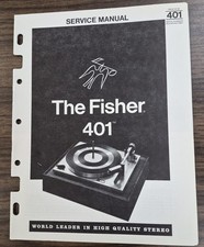 Fisher 401 Turntable Service Manual - OEM
