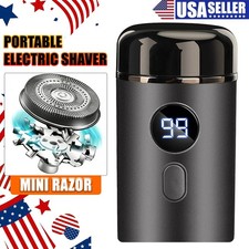 Electric Shaver Mens Razor Mini Waterproof Pop-Up Trimmer Wet Dry Cordless