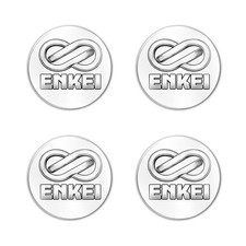 Enkei Domed Stickers 4pcs Decals Resin Rim Badge Wheel Caps Emblem 15-100mm