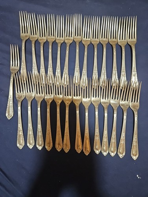 #ad Masterpiece silver plate 1932 by international silver. Dinner fork. $8.95