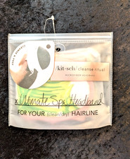 New Kitsch Cleanse Palm Tree Print Headband Ultimate Spa Microfiber with Hole