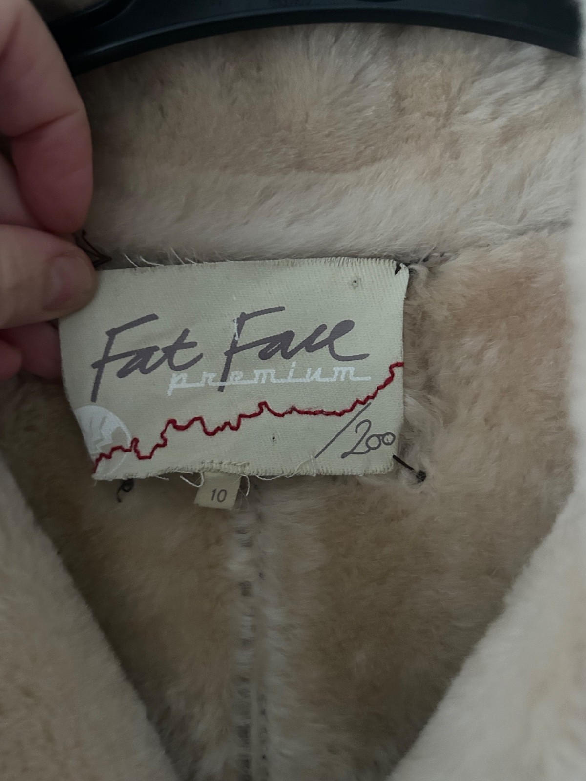 Fatface premium real sheepskin/leather gilet Size 10 image 2