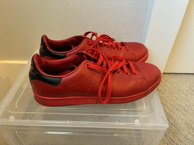 Adidas Raf Simons Stan Smith Tomato Red Core Black BA7377 Men's Size 9