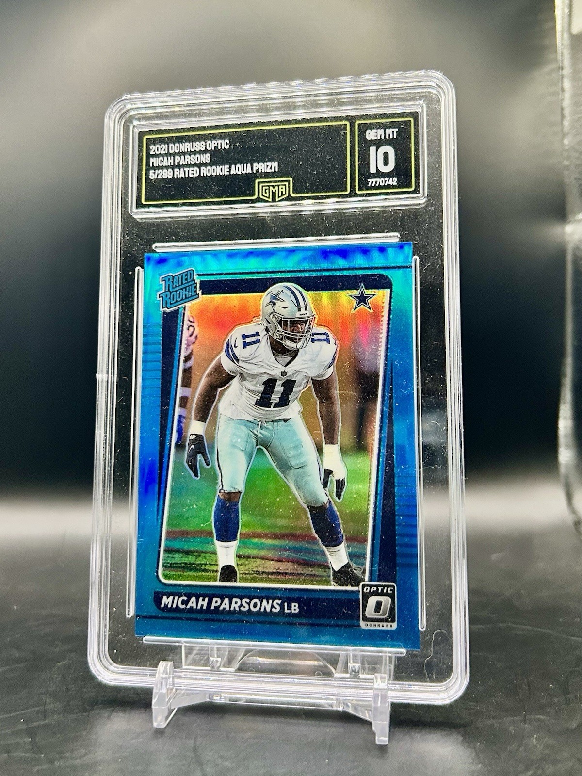 2021 DONRUSS OPTIC MICAH PARSONS AQUA /299 RARE #245 GEM MINT 10!!!