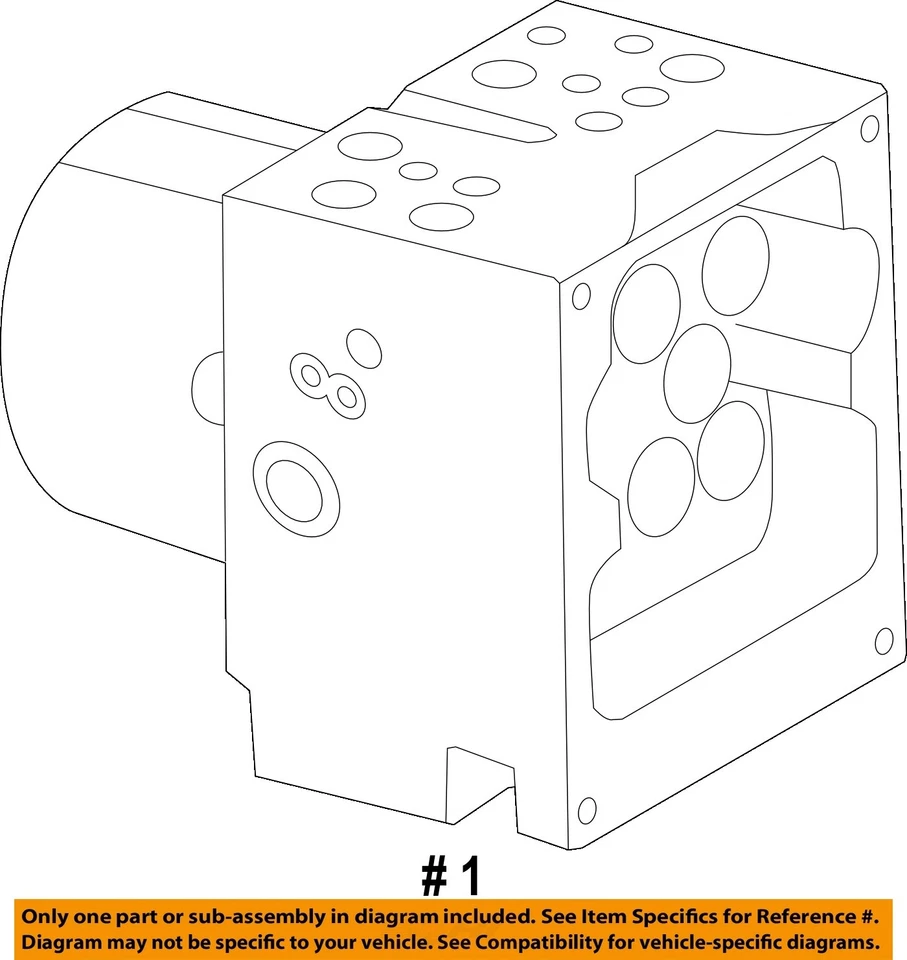 Conjunto de bomba y motor ABS usado se adapta a: Cadillac Cts 2013 montaje base grado A Foto 4 de 4