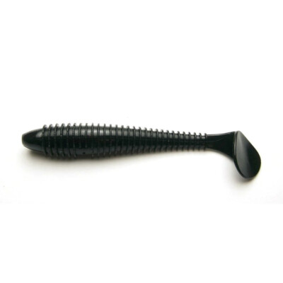 Keitech Swing Impact FAT 3.8'' Soft Plastic Minnow Lure #001 Black