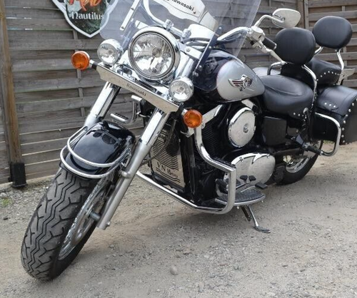Rail garniture garde boue avant - Kawasaki VN1500 VN2000 YAMAHA WILD STAR 1600 - Photo 2 sur 4