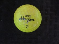 1980 Ben Hogan 392 2 Yellow Vintage Golf Ball