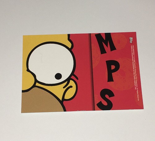 Pegatina de tarjeta Topps 2002 Simpson #4 Lisa Simpson Girl Power - Imagen 2 de 2