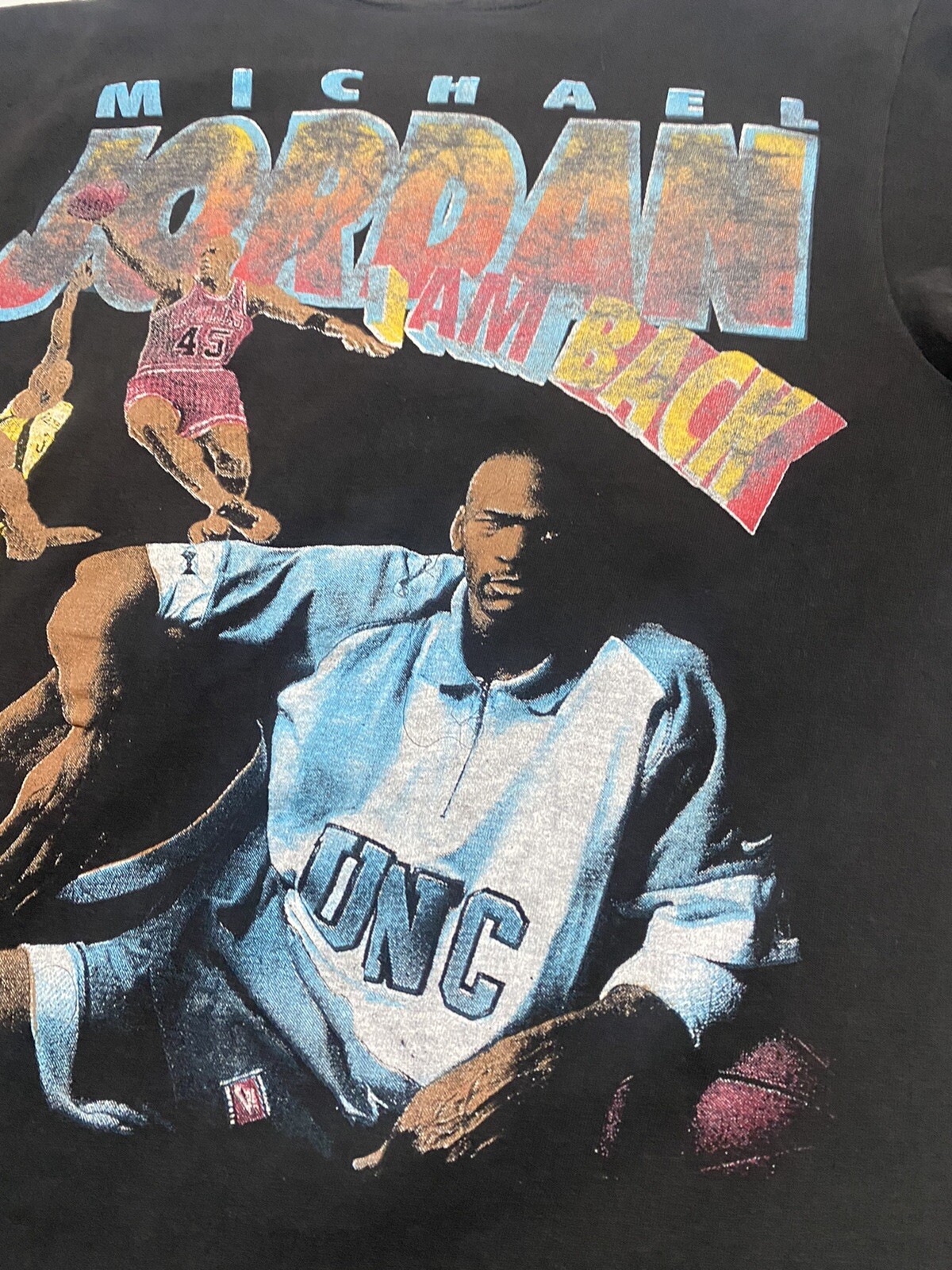 Vintage Chicago Bulls Rap Tee T Shirt Size XL Jordan … - Gem