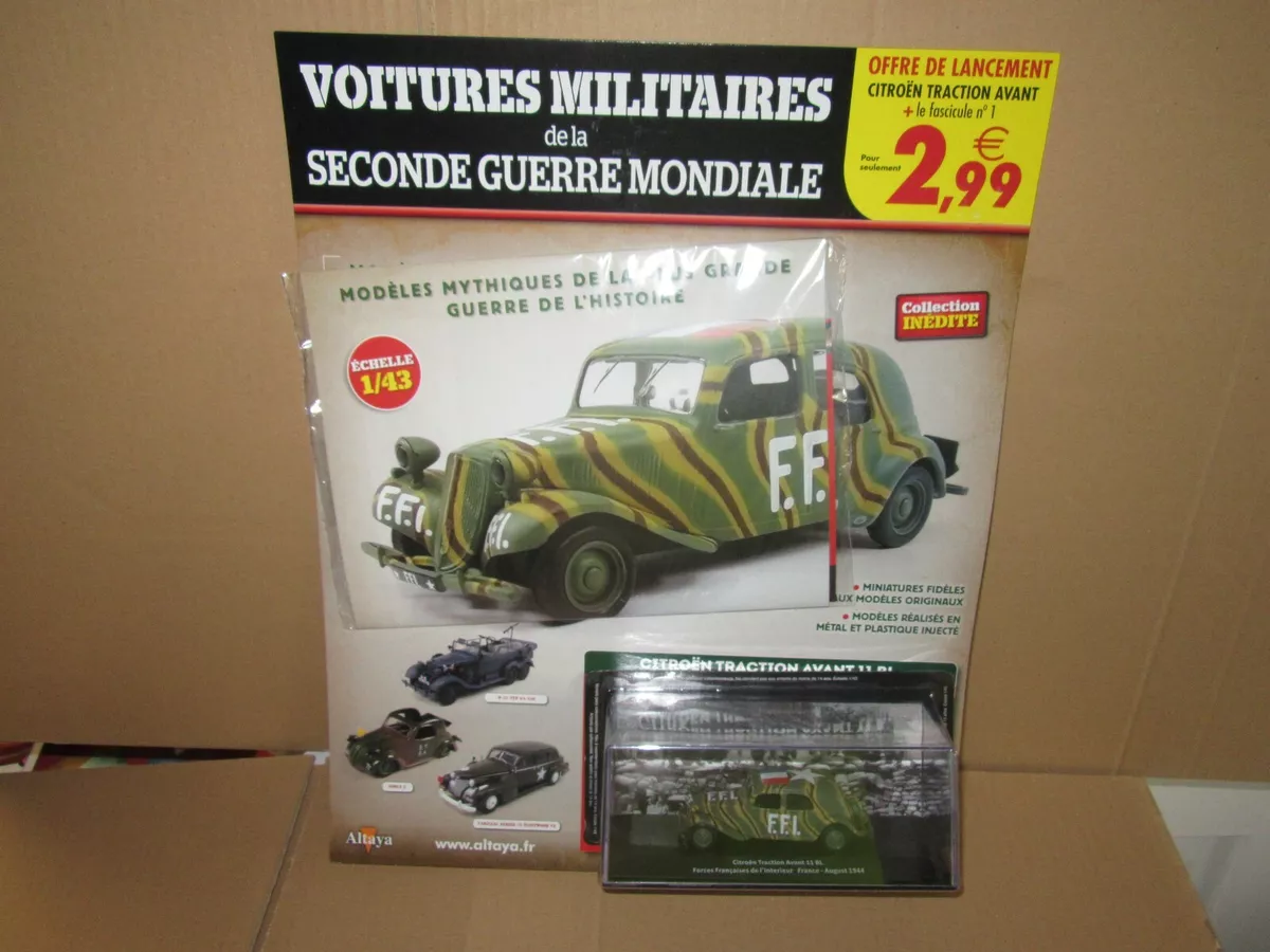 729Q Altaya Voitures Militaires WW2 Citro n Traction 11 BL FFI 1