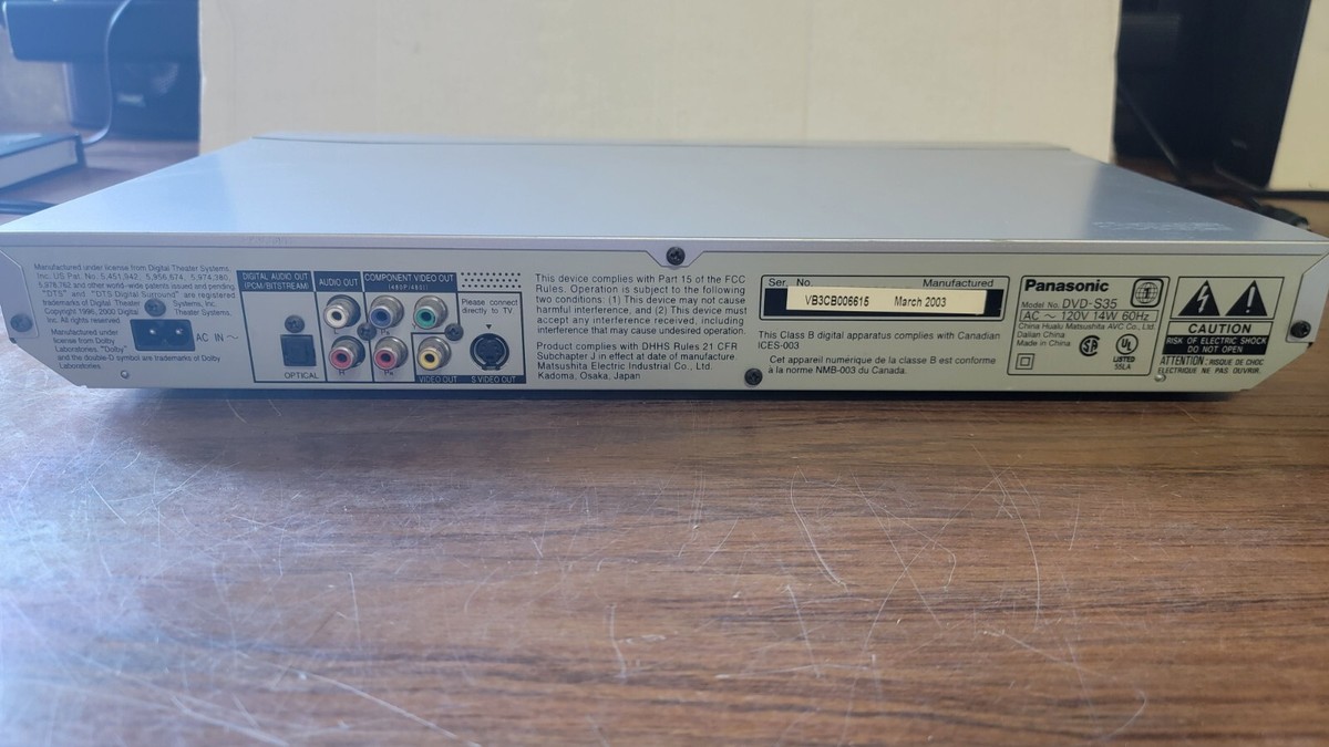 【新品・未使用】Panasonic DVD/CD プレーヤー DVD-S35-S Panasonic DVD-S35 CD/DVD Player – The Turntable Store