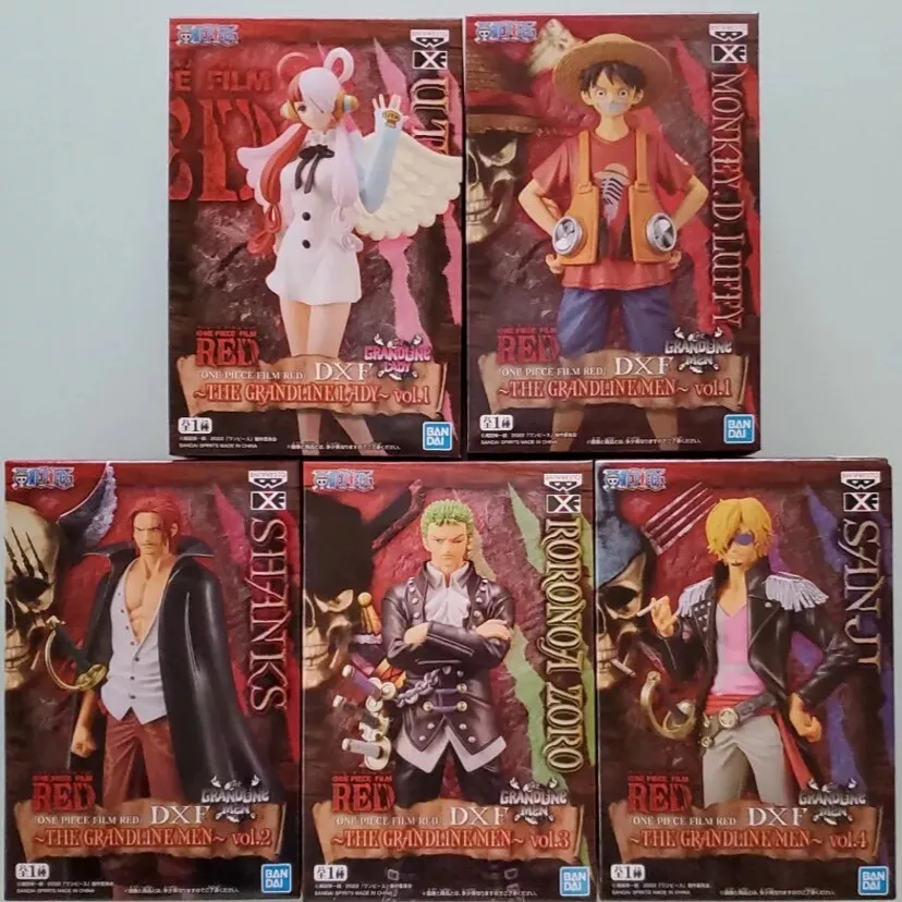 One Piece The Movie Film RED Figure Lot of 5 sets Uta Shanks Sanji Zoro Luffy