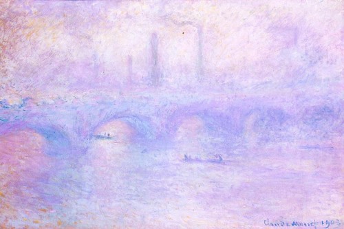 Claude Monet Waterloo Bridge Effect Of Fog Poster 24x36 inch - 第 1/1 張圖片