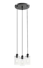 Hampton Bay Regan 3-Light Espresso Pendant Hanging Light HD4969C New