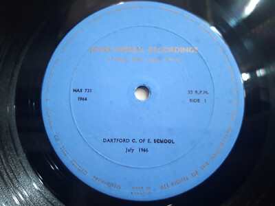 DARTFORD C of E  SCHOOL  1966  John Hassell recording  Private  Choral   RARE!