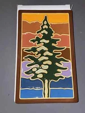 New Rare Disney's Grand Californian Hotel Tree Logo Decorative Tile Disneyland