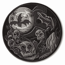 Halloween Bats Patch Iron-on Applique Decorative Badge Spooky Horror Movie