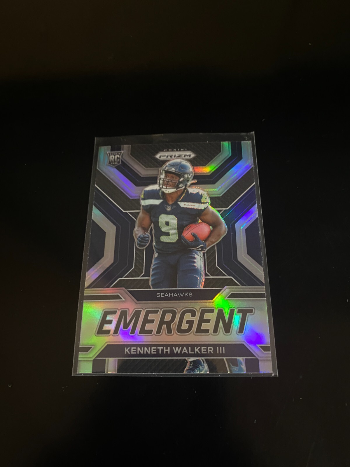 Kenneth Walker III 2022 Panini Prizm Emergent Silver Prizm RC Seahawks PWE
