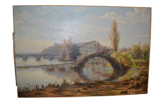 elegante dipinto olio su tela epoca fine '800 francese - Picture 16 of 16