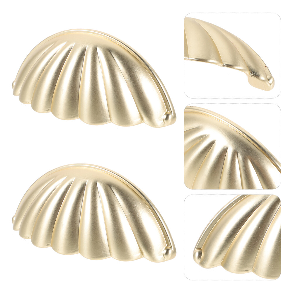 2 Seashell Knobs Beach Theme Handles for Kitchen Wardrobe