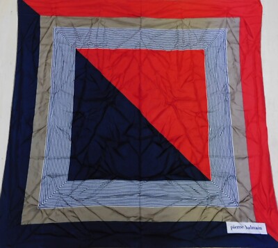 Foulard En Soie PIERRE BALMAIN Multicolore - Occasion Avec Micro-trous