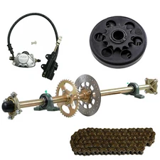 Go Kart ATV 44" Rear Live Axle wheel Hub Kit 428 Chain Sprocket Clutch Brake 